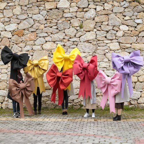 网红超大蝴蝶结装饰 eva海绵纸节日装饰花艺拍照道具蝴蝶结材料包