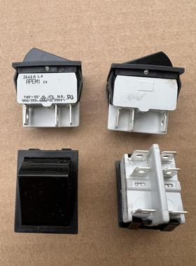 法国APEM1 2646A 6脚2档翘板船型开关 16A 250Ｖ 全新 现货如图片