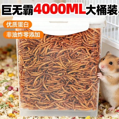 仓鼠面包虫干虫干鼠粮主粮饲料冻干零食食粮宠用喂养食材原料