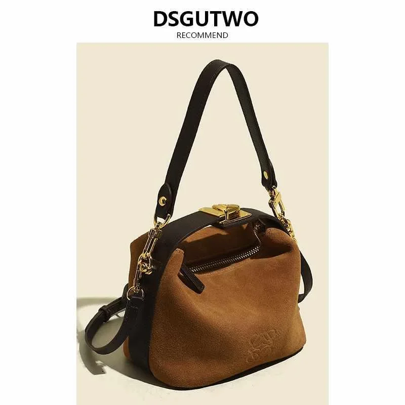 DSGUTWO 新款美缇翻毛包今皮手提包年流行小便当单肩包斜挎女爆款