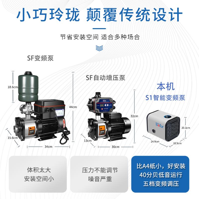 德国精品进口自来水增压泵家用别墅全屋变频全自动高层管道加压水