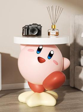 卡通卡比茶几客厅大型落地存钱罐摆件托 托盘置物架可爱边几创意