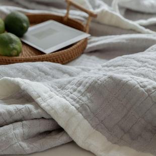 棉纱夏凉被午睡沙发空调盖毯 薄款 日式 A类全棉纱布毛巾被纯棉夏季