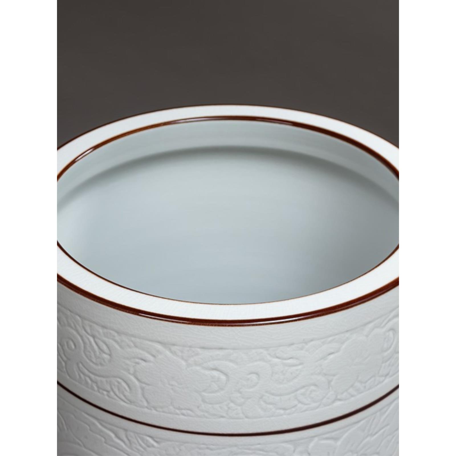 景德镇陶瓷轻奢书画缸箭筒客厅大花瓶中式书房字画桶雨伞收纳摆件