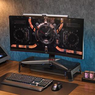 加宽30CM带鱼屏电竞专用CXNO台式电脑显示器底座增高架无线充电单