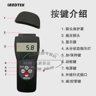 兰泰MC-7825S多功能水份仪、感应式木材水分测湿仪、湿度测试仪