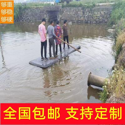 实心泡沫浮板新型钓鱼船高密度大浮力泡沫板浮船浮台钓台水上硬板