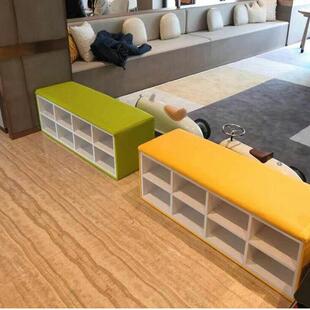 换鞋凳可坐一体凳舞蹈室鞋柜软包长条凳子储物书柜实木放鞋子收纳