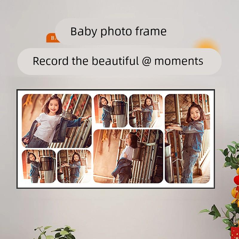 多宫格宝宝儿童艺术照相框挂墙diy定制婚纱照9宫格相片制作创意