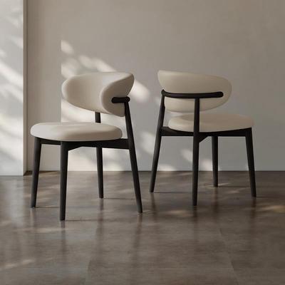 北欧实木餐椅家用现代简约高级感餐桌椅靠背饭桌轻奢椅子2025新款