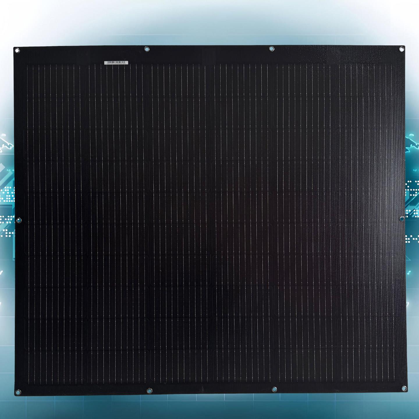200W柔性太阳能板正A级单晶温室光伏组件12V24伏车载离网发电板