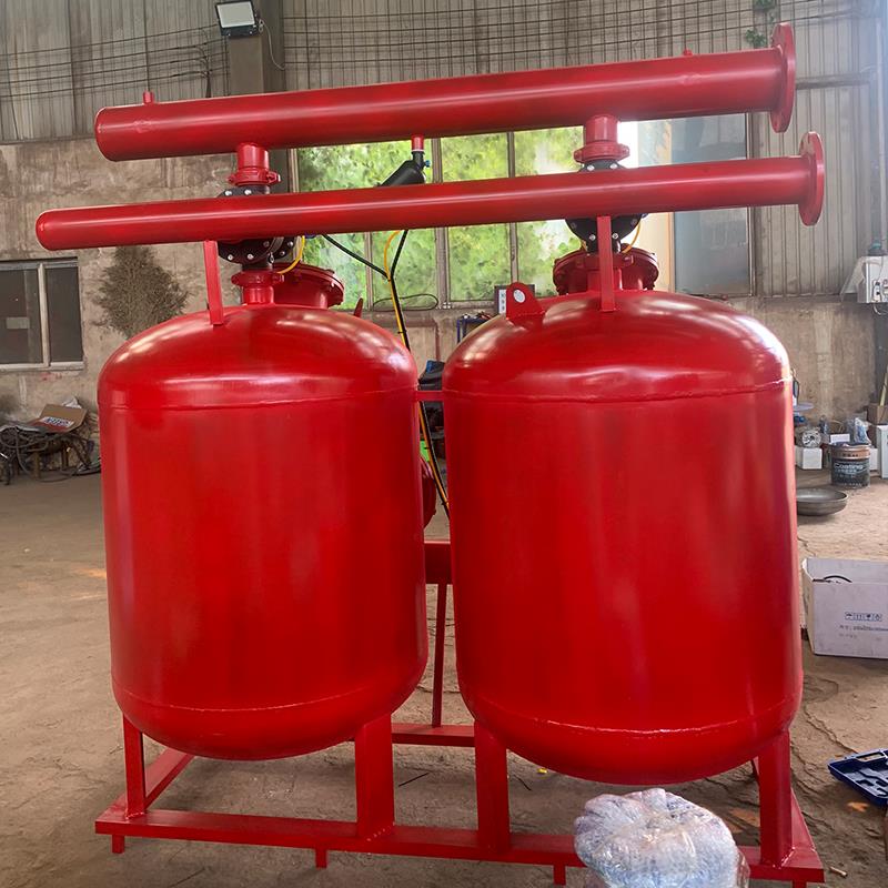 110手动砂石过滤器双罐三连全自动首部河水农业田用节水灌溉设备