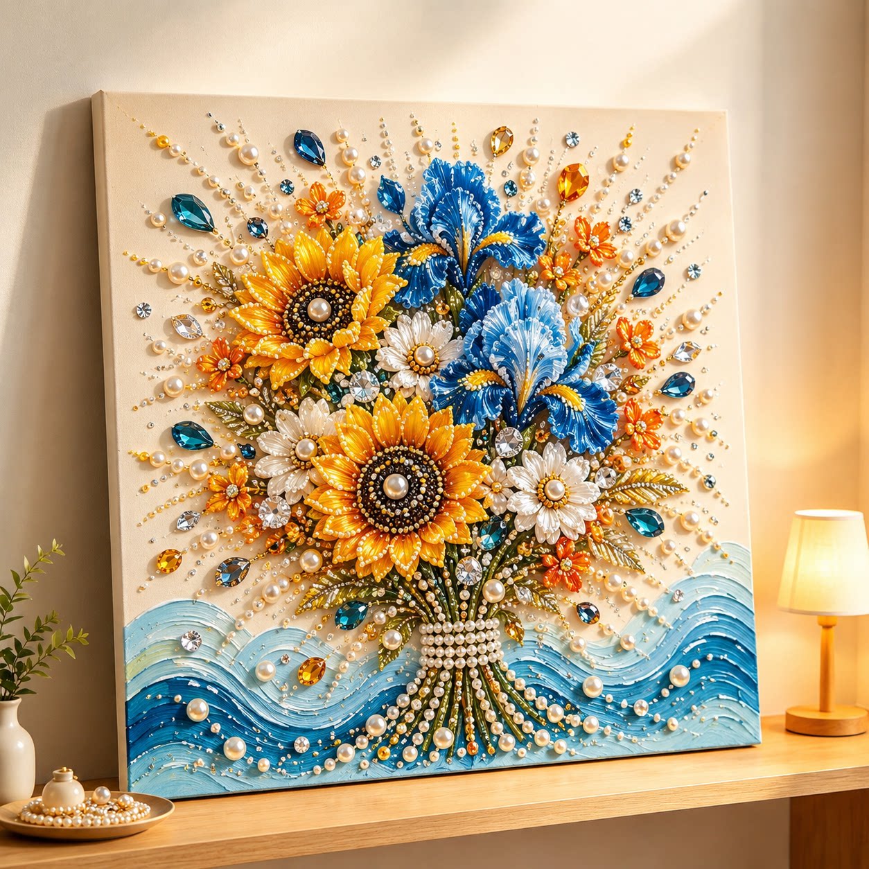 花束珍珠画diy手工制作材料包