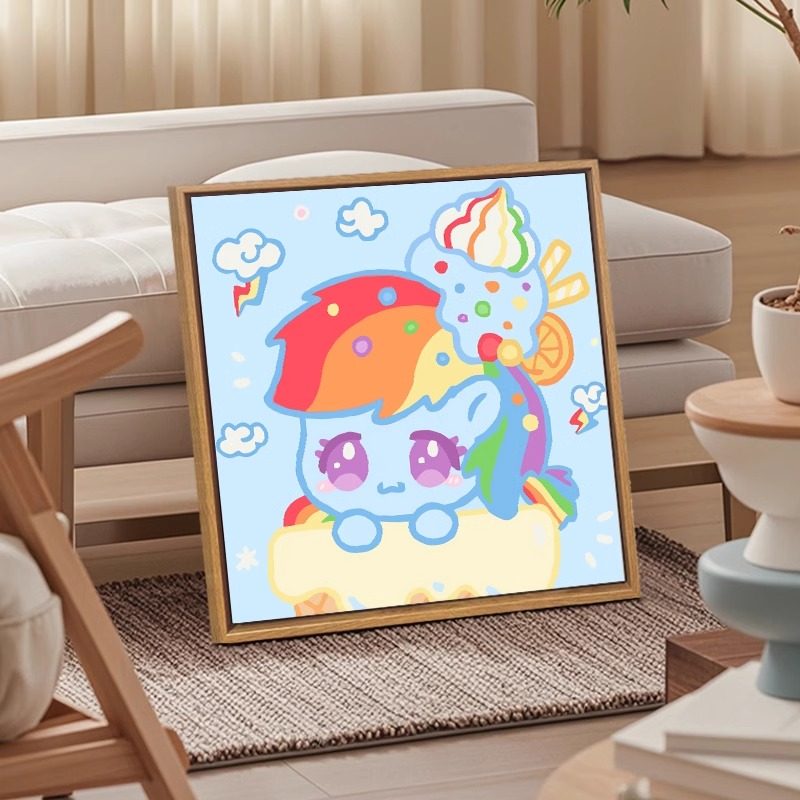 小马宝莉儿童手工diy涂色画画