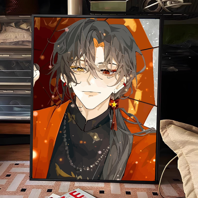 国瓷ch数字油画diy手绘涂色画画