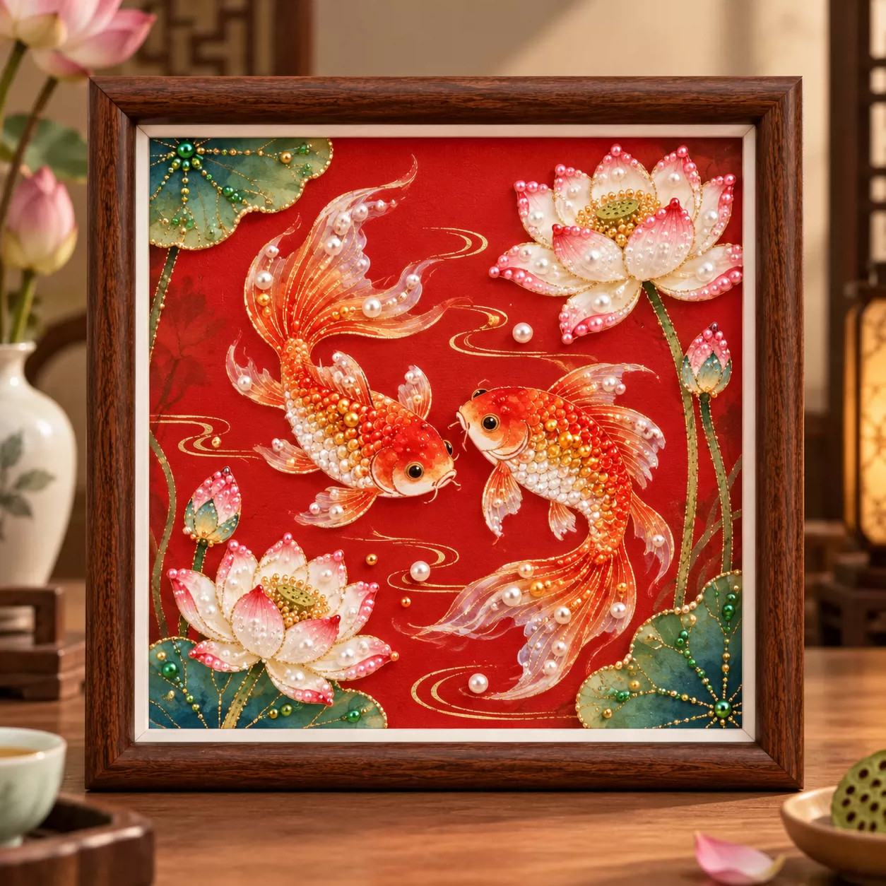 见鲤得福diy珍珠画手工材料包