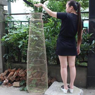折叠钢丝鱼护鱼篓网兜鱼笼渔网装鱼金属不锈钢铁丝鱼笼编织鱼户