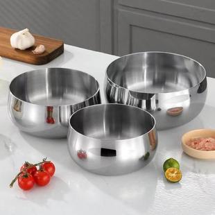 【出口品质】 法海钵316不锈钢泡面碗沙拉碗汤碗水果碗16-18-20cm