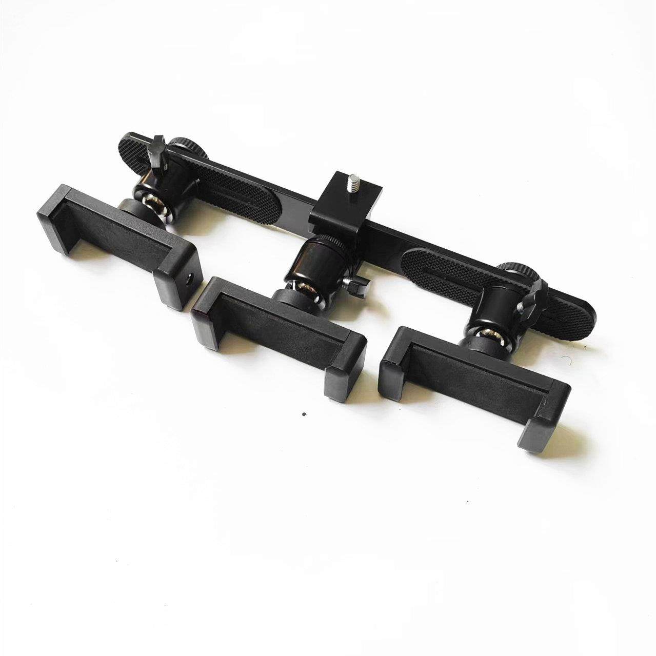 手机架加厚金属横杆三机位多机位双手机平板通用配件可调节角度,3C数码配件,手机支架/手机座,淘宝优惠券,粉丝福利购,淘宝优惠卷