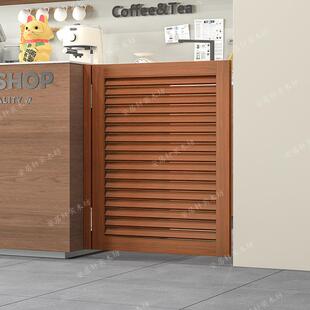 实木半腰门厨房门吧台自由门牛仔门栏栅门小推门百叶门覆古隔断门