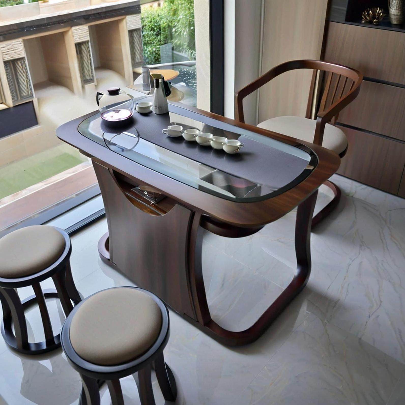 小户型新中式阳台茶桌椅组合轻奢实木家用烧水壶嵌入一体小茶台,住宅家具,家用茶台/茶桌,淘宝优惠券,粉丝福利购,淘宝优惠卷