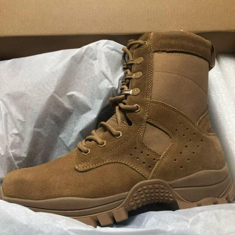 正品棕色大黄靴户外运动高帮侧拉链结实耐用