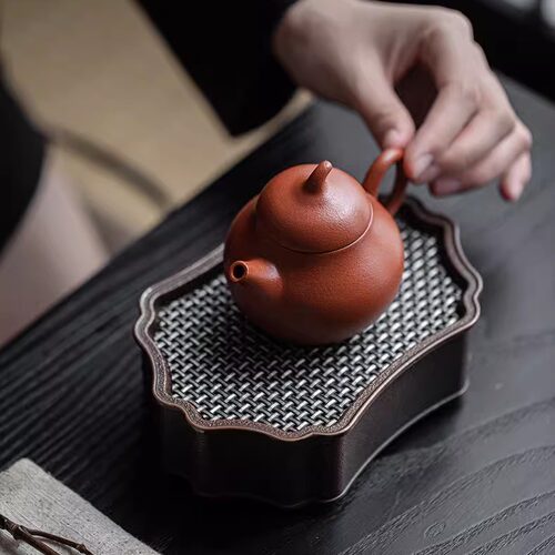 朱泥手工紫砂壶梨壶小容量纯手工