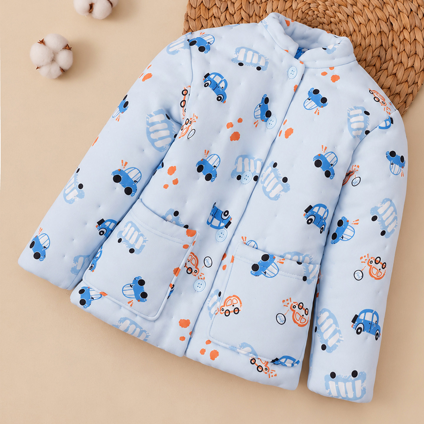 纯手工加厚儿童棉花棉服
