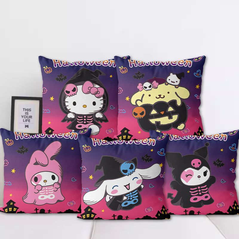 三丽鸥圣诞节抱枕库洛米可爱少女手工绣十字绣抱枕可爱动漫靠枕