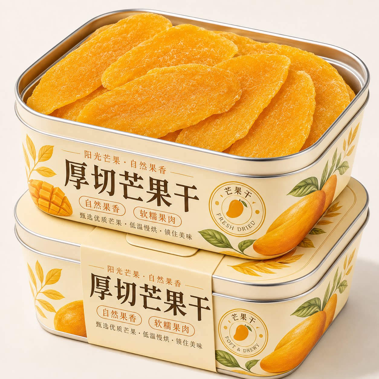 新鲜东南亚风味芒果干软糯香甜新鲜水果干蜜饯果脯网红休闲小零食