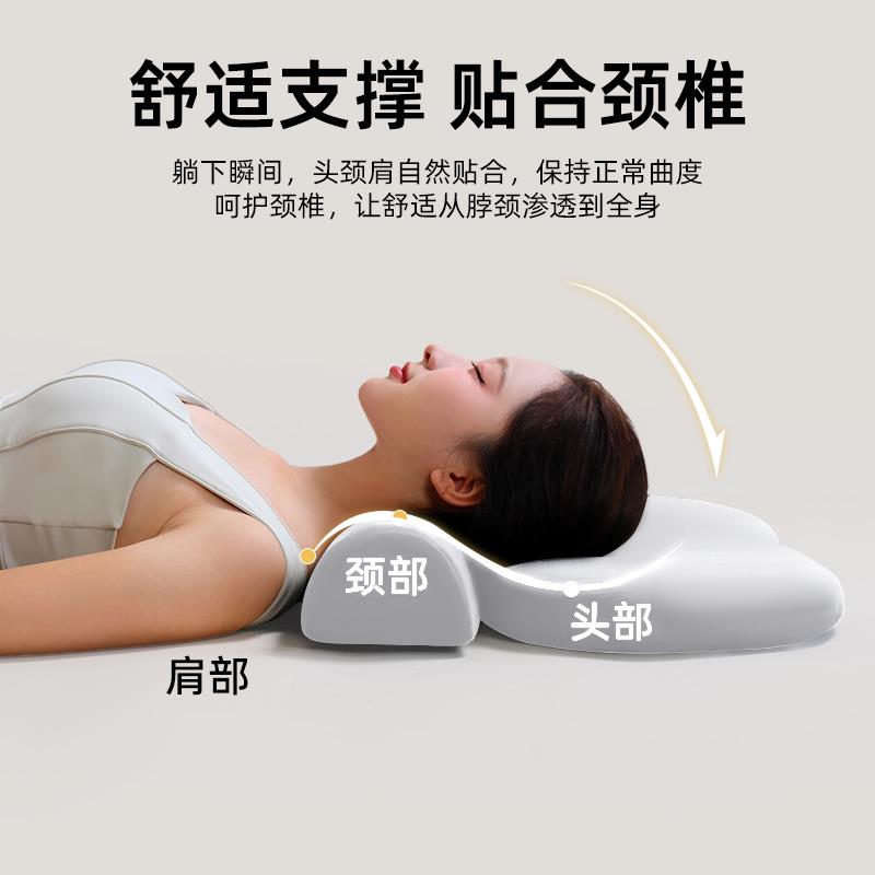 记忆棉三角枕头护颈椎助睡眠反弓脊椎缓解整枕头男颈椎牵引护颈枕