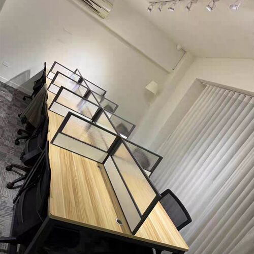 定制办公室桌面隔板工位围挡办公桌会议桌长桌桌面隔断防掉落挡板