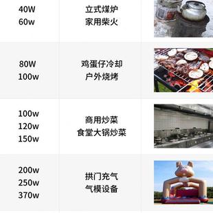 工业用风机 鼓风机小型家用烧火烧烤静音220v大功率强力吹风便携式