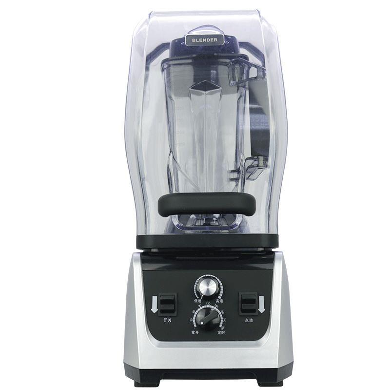 110V伏静音沙冰机商用奶茶店带罩刨冰机果汁机破壁机出口BLENDER
