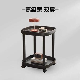 简约床头柜桌边现代小置物架床边茶几几沙发边桌推车迷你卧室网红