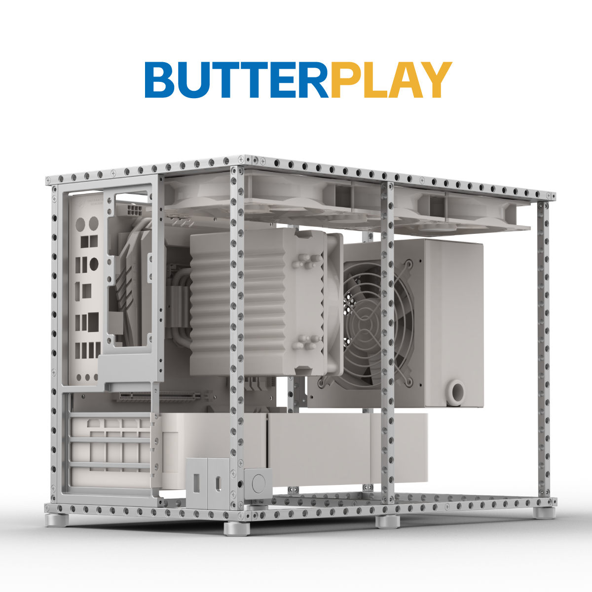 M-ATX机箱铝合金开放式