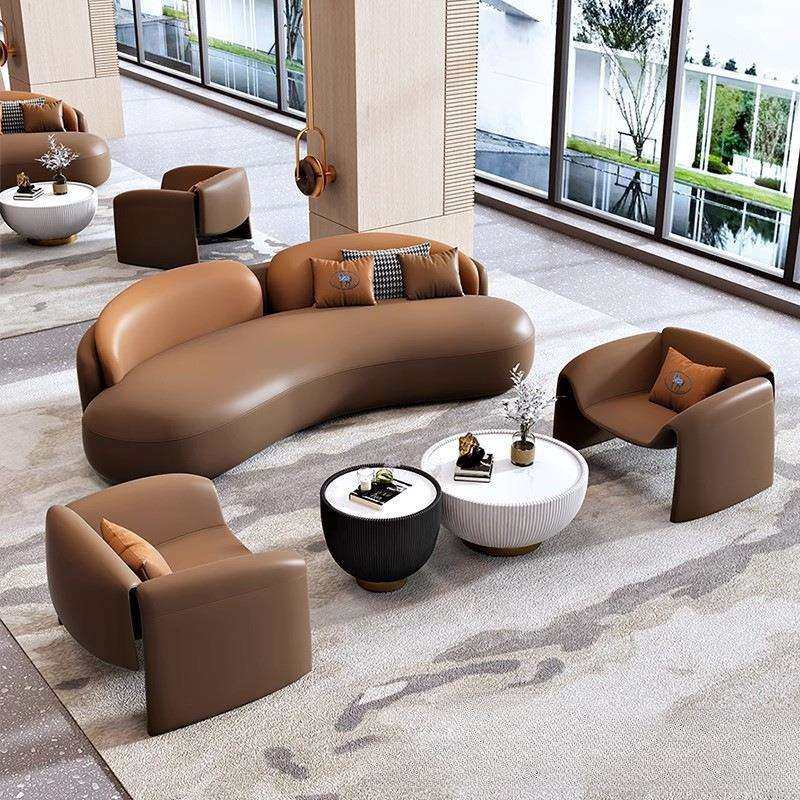 北欧洽谈沙发组合酒店大堂接待办公室会客沙发售楼处商铺弧形沙发,3C数码配件,USB灯,淘宝优惠券,粉丝福利购,淘宝优惠卷