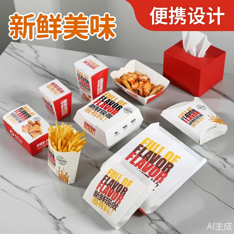 炸鸡打包盒子国潮韩式免折叠商用炸全鸡鸡排鸡块外卖包装纸盒定制,厨房/烹饪用具,点心包装盒/包装袋,淘宝优惠券,粉丝福利购,淘宝优惠卷