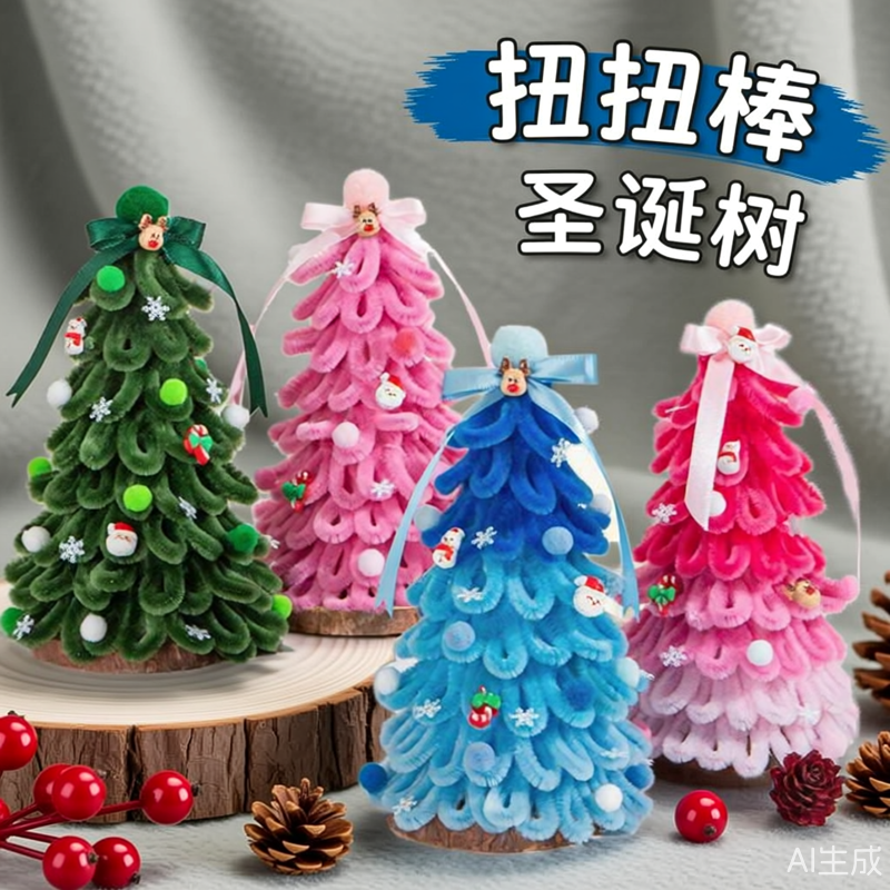 圣诞礼物女生装饰儿童手工diy