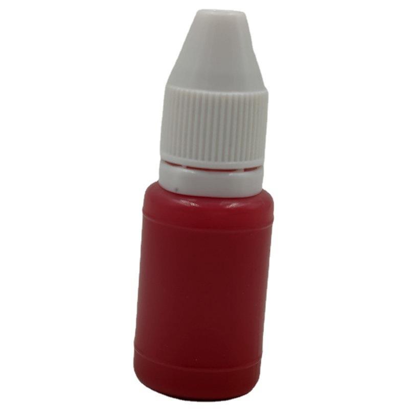 直销新款光敏印油红色快干小支黑色墨水印章油瓶装赠送产品