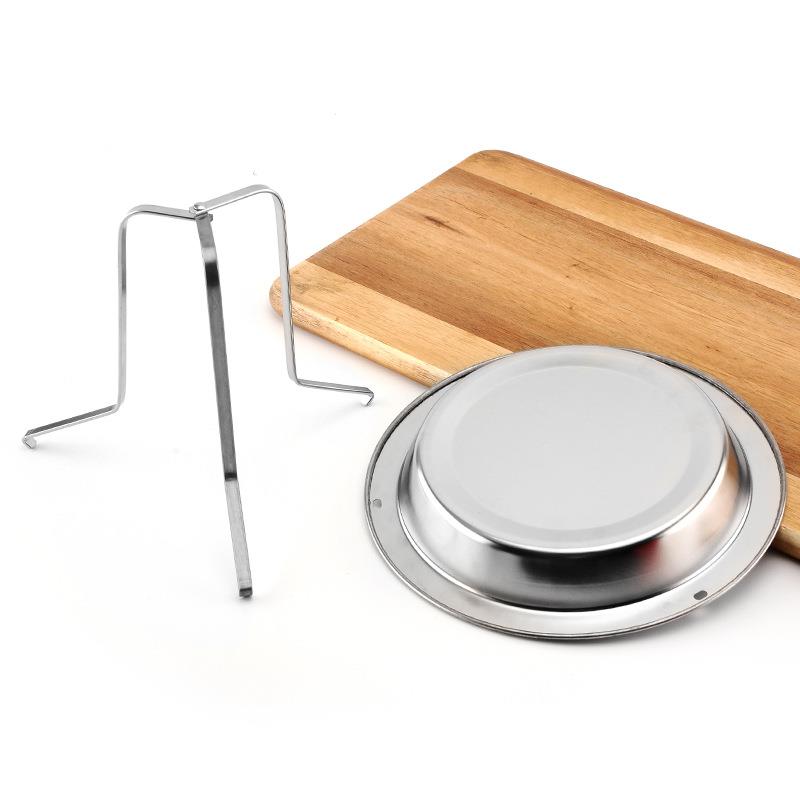 直销新款 不锈钢烤鸡盘 户外烤鸡架 便携烧烤架 多功能不粘烤盘