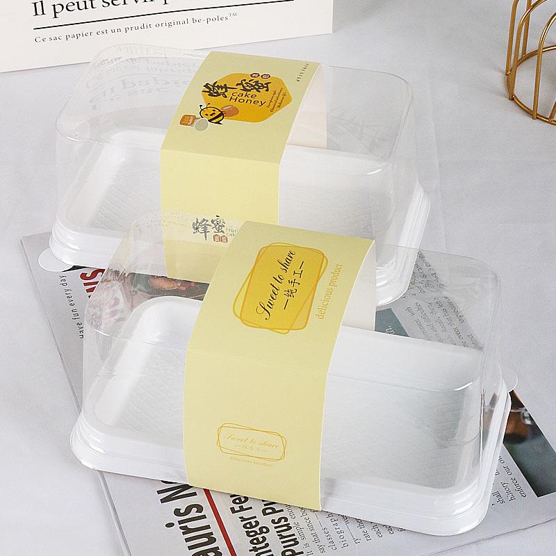 直销新款戚风蛋糕方形西点盒乳酪盒慕斯面包盒蛋卷盒千层起司乳酪