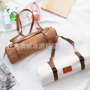 直销新款防水野餐垫户外防潮加厚垫子纯色露营沙滩垫便携跨境野餐