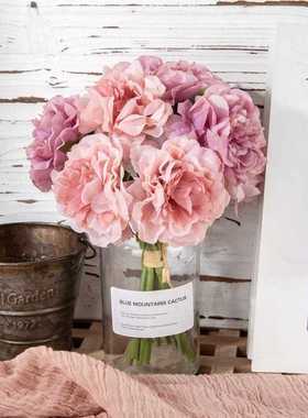 直销新款销售牡丹花束植物仿真花家庭装饰婚庆手捧花假花GF14921B