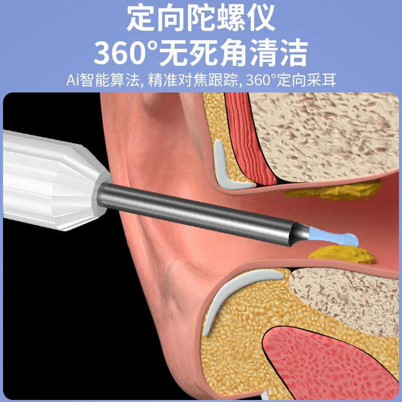 直销新款新款可视挖耳勺家用掏耳神器发光采耳工具高清无线智能充