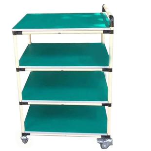 直销新款车间防静电工作台精益管周转车电商分拣移动手推车多层物