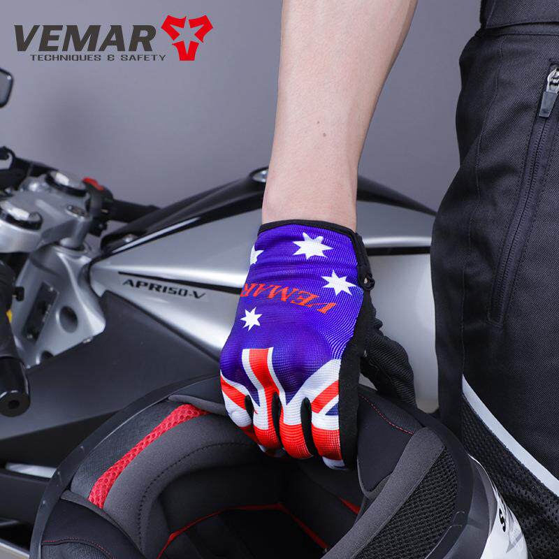 新款直销骑行手套夏季摩托车山地车机车越野透气耐磨防晒护薄款触