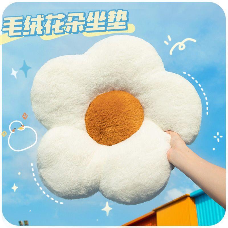 直销新款太阳花抱枕沙发客厅奶油风飘窗摆件装饰花朵花型靠垫花瓣