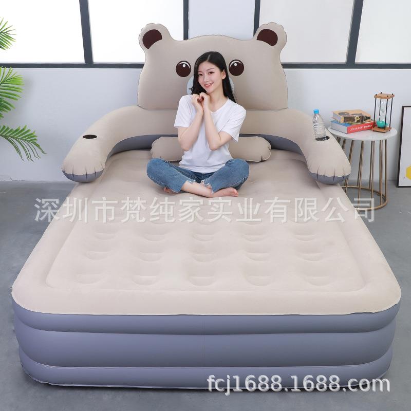直销新款充气床垫气垫床家用双人单人便携式午休床垫榻榻米床工厂