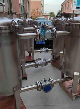 供应BLDL-3P-1.5M2*2-DN65双联过滤器 不锈钢多袋式过滤器